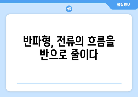 반파형의 비밀| 교류와 직류, 파형의 차이를 파헤치다 | 교류, 직류, 반파, 파형, 전기