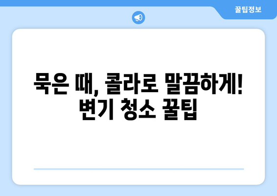 콜라의 놀라운 변신! 변기 청소에 효과적인 활용법 | 콜라, 변기 청소, 팁, 꿀팁, 생활 꿀팁