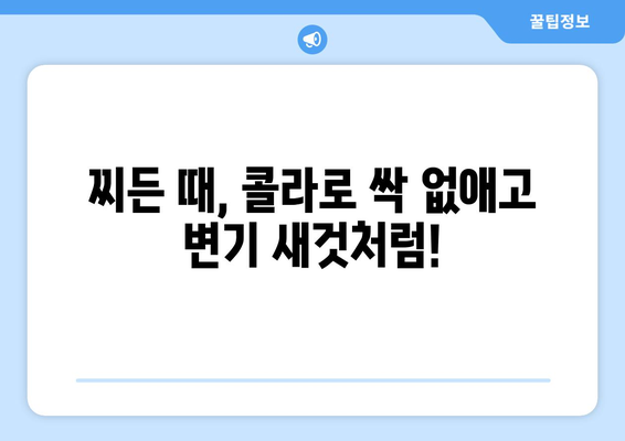 변기 찌든 때, 콜라로 말끔하게 없애는 꿀팁 | 변기청소, 콜라 활용, 얼룩 제거