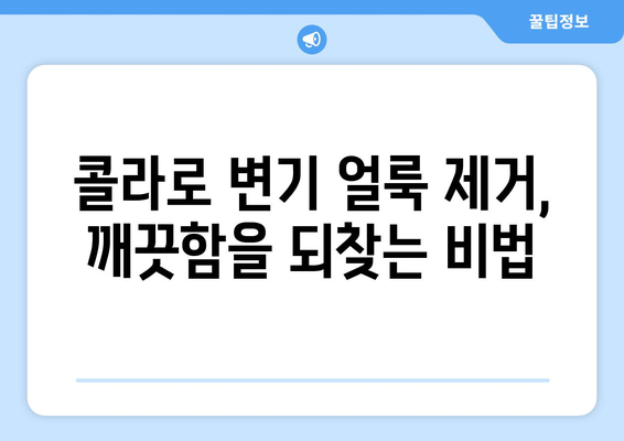 콜라로 변기 청소, 환경도 지키고 깨끗함도 얻는 효과적인 방법 | 변기 청소, 친환경 세척, 콜라 활용법