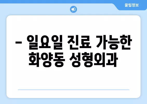 서울 광진구 화양동 성형외과 추천|  5곳 비교 & 후기 | 일요일 진료, 얼굴/눈/코/흉터/지방이식 전문