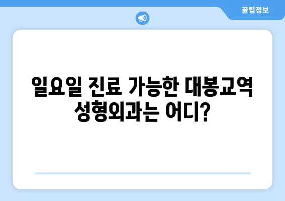 대봉교역 성형외과 추천| 코, 눈, 지방이식 등 전문의 5곳 비교 | 일요일 진료 가능 | 흉터, 얼굴 성형 리뷰