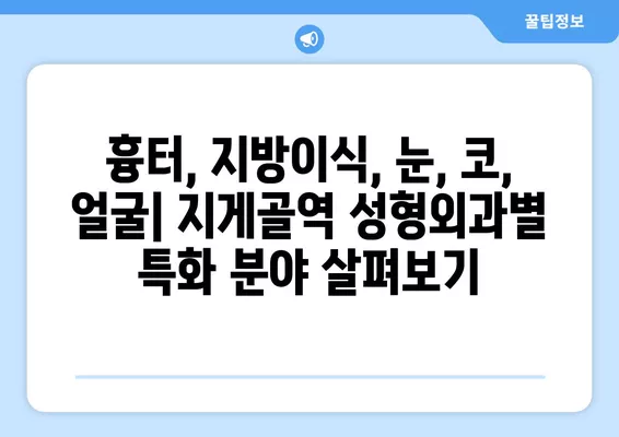 지게골역 성형외과 추천| 5곳 비교분석 | 일요일 진료 가능한 전문의 찾기 | 흉터, 지방이식, 눈, 코, 얼굴