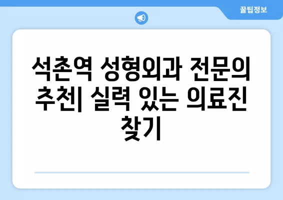 석촌역 성형외과 추천| 일요일 진료 가능한 전문의 5곳 | 코, 눈, 흉터, 지방이식, 얼굴 비교 가이드