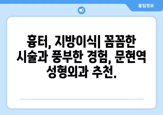 문현역 성형외과 추천| 일요일 진료 가능한 전문의 5곳 비교 가이드 | 눈, 코, 얼굴, 흉터, 지방이식