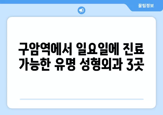 구암역 성형외과 추천| 일요일 진료 가능한 유명한 3곳 | 코, 지방이식, 흉터, 눈, 얼굴 전문의